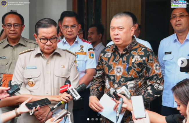 Menteri Perhubungan Dudy Puwagandhi dengan Gubernur DKI Jakarta Pramono Anung/Foto: Humas Kemenhub